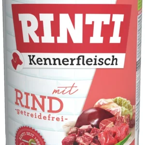 Sparpaket 6 x 400 g Rinti Kennerfleisch mit Rind Hunde Nassfutter Sichere Zahlung